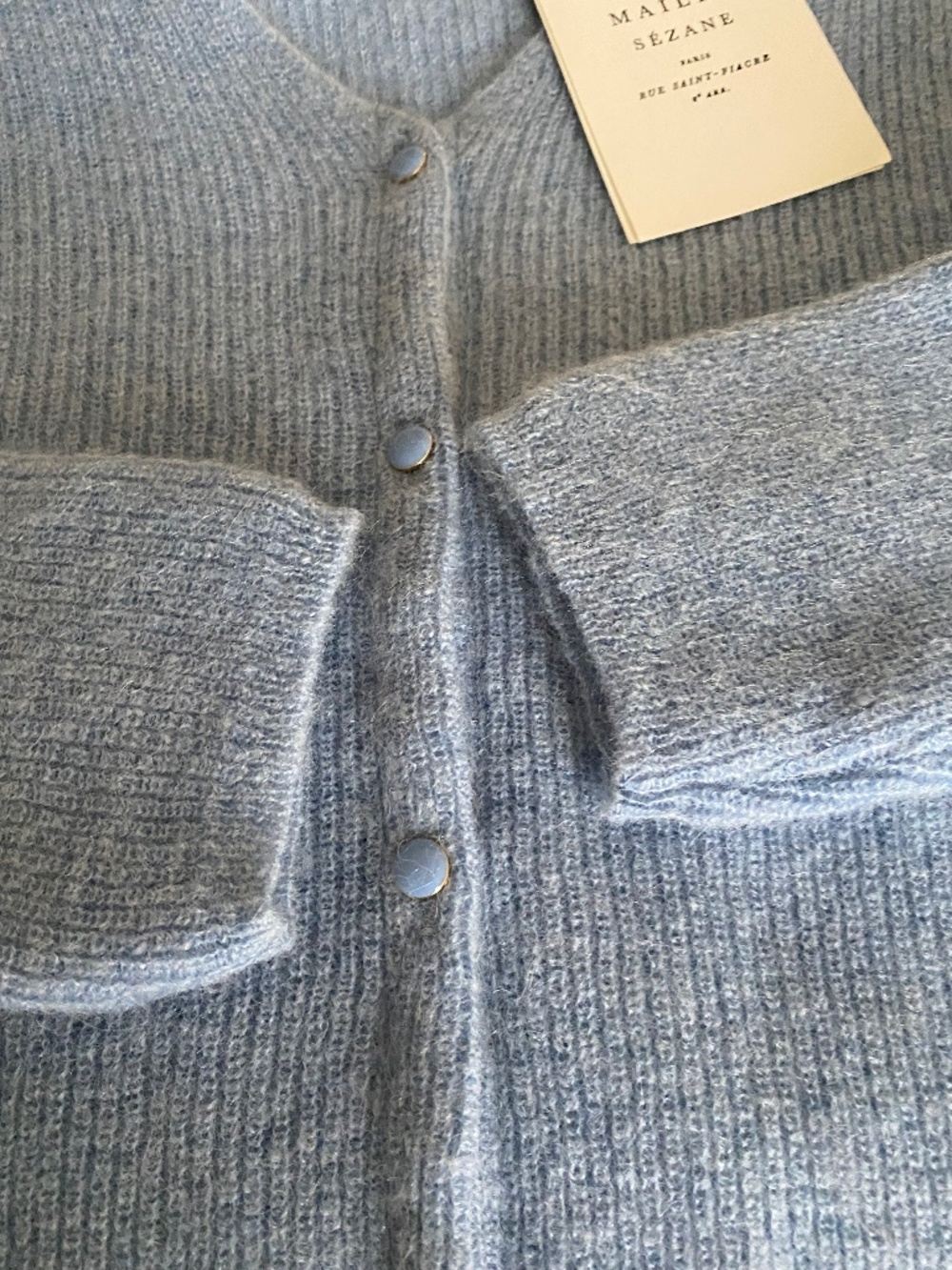 Sezane Barry 'Cloud Blue' NWT - Picture 5 of 13